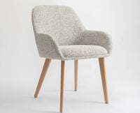 Ashford  Dining Chair – Modern Upholstered Dining Chair for Home & Café light brown