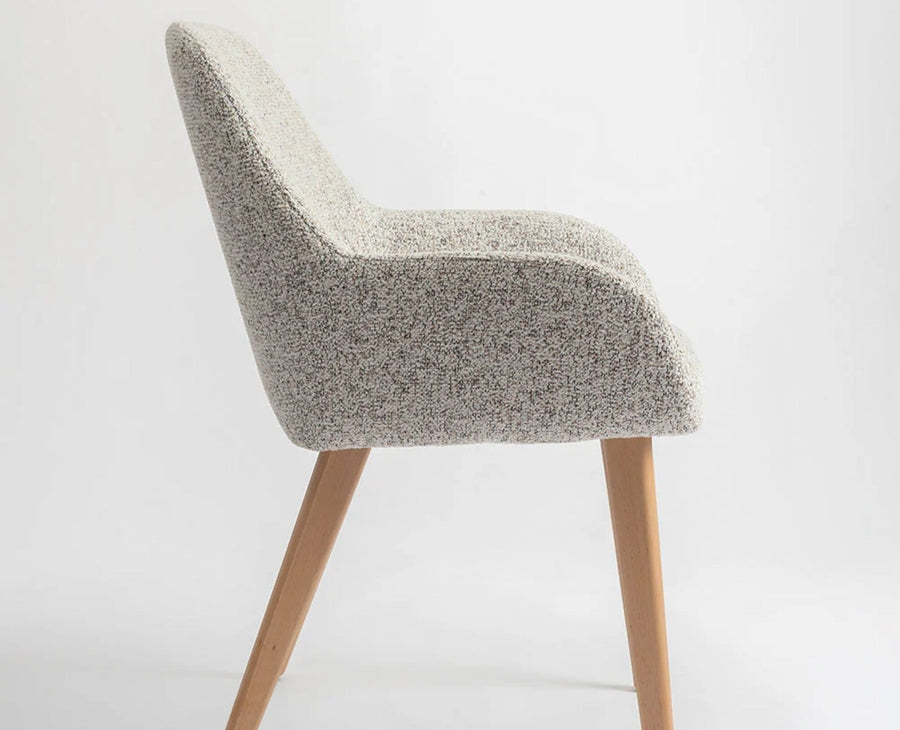 Ashford  Dining Chair – Modern Upholstered Dining Chair for Home & Café light brown