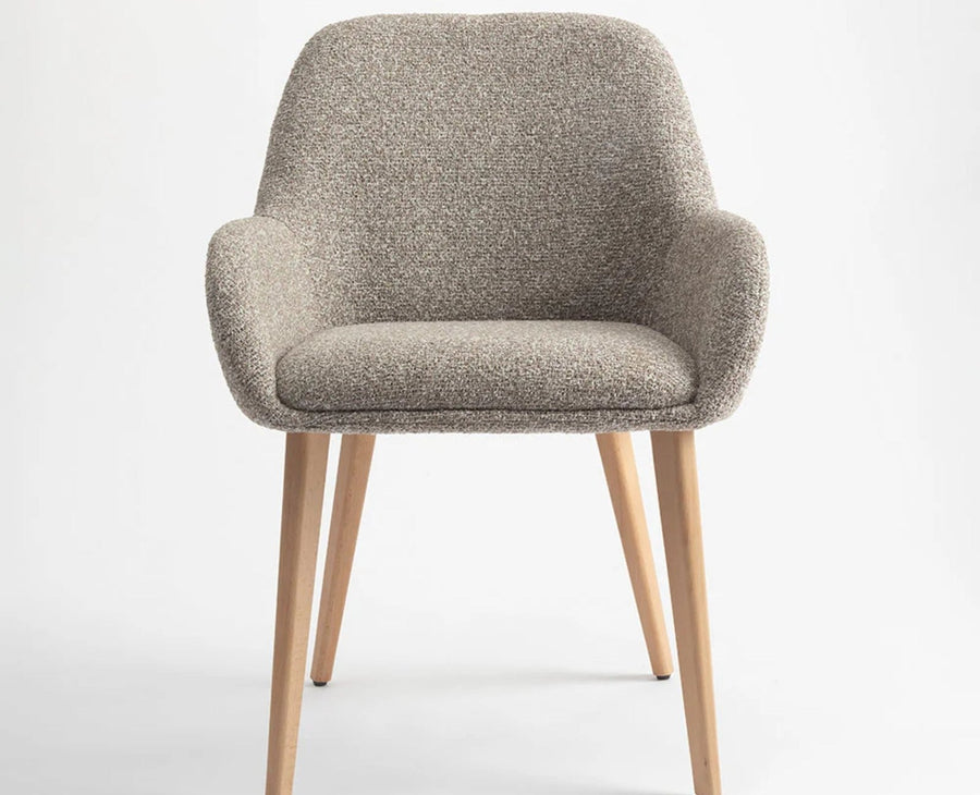 Ashford  Dining Chair – Modern Upholstered Dining Chair for Home & Café light khaki