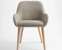 Ashford  Dining Chair – Modern Upholstered Dining Chair for Home & Café light khaki