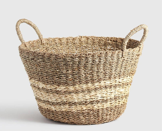 Athena Seagrass Basket Light Brown