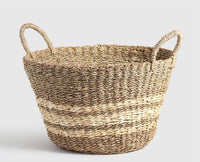 Athena Seagrass Basket Light Brown