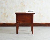 Athens Bedside Table Furniselan-Rustic-Maple Finish