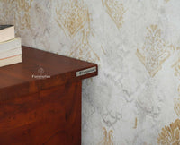 Athens Bedside Table Furniselan-Rustic-Maple Finish