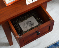 Athens Bedside Table Furniselan-Rustic-Maple Finish