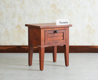 Athens Bedside Table Furniselan-Rustic-Maple Finish