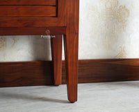 Athens Bedside Table Furniselan-Rustic-Maple Finish