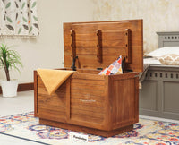 Athens Trunk Box Storage - Trunks & Cabinets - Furniselan-Brown-Finish