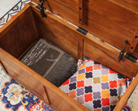 Athens Trunk Box Storage - Trunks & Cabinets - Furniselan-Brown-Finish