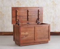 Athens Trunk Box Storage - Trunks & Cabinets - Furniselan - Teak-Finish
