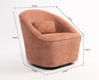 Aura Loop Sofa - Dining Chair - Furniselan - Rose-brown