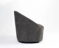 Aurelia Boucle Swivel Chair – Modern Upholstered Dining Chair for Home & Café Grey