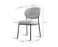 Aurelia Living Study Chair Dining Chair - Dining Chair - Furniselan - Grey