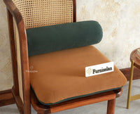Aurum Sheesham Wood Cane One Seater Sofa for Living Room with Cushion Seating Furniselan Brown Finish