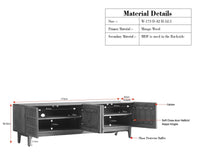 Austria Premium Edition Solid Wood Four-Door TV Cabinet Furniselan