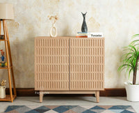 Austria Premium Edition Wooden Sideboard Cabinet-Two Door Furniselan Stoneblast Oak