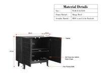 Austria Premium Edition Wooden Sideboard Cabinet-Two Door Furniselan Stoneblast Oak