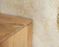Austria Premium Edition Wooden Sideboard Cabinet-Two Door Furniselan Natural Finish
