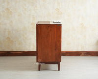 Austria Premium Edition Wooden Sideboard Cabinet-Two Door Furniselan Brown Finish