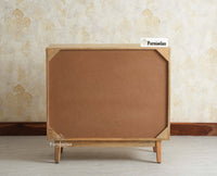 Austria Premium Edition Wooden Sideboard Cabinet-Two Door Furniselan Natural Finish