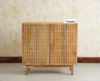 Austria Premium Edition Wooden Sideboard Cabinet-Two Door Furniselan Natural Finish