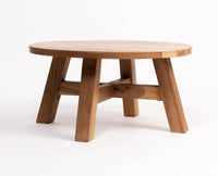 Ava Collins Outdoor Coffee Table Light Brown (Small)