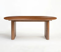 Avelon Parawood 6 Seater Dining Table Walnut brown