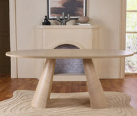 Averon 6 Seater Dining Table Dark Walnut White Oak