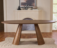 Averon 6 Seater Dining Table Dark Walnut