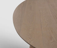Averon 6 Seater Dining Table Dark Walnut White Oak