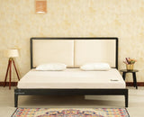 Bali Luxury Wooden King Bed with Upholstered Headboard