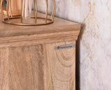 Bandra Solid Wood Rattan Bar Cabinet - Furniselan Natural Finish
