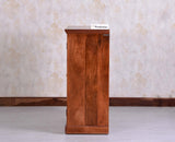 Bandra Solid Wood Rattan Bar Cabinet - Furniselan Brown Finish