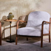 Baron Solid Rubber Wood Arm Chair - Dining Chair - Furniselan - White
