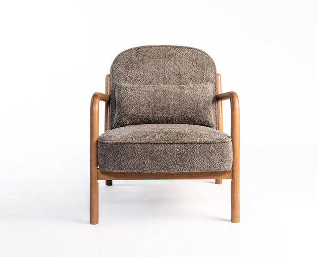 Baron Solid Rubber Wood Arm Chair - Dining Chair - Furniselan -  Grey