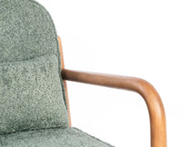 Baron Solid Rubber Wood Arm Chair - Dining Chair - Furniselan - Dark-Green