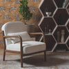 Baron Solid Rubber Wood Arm Chair - Dining Chair - Furniselan - White