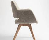 Bastion  Dining Chair – Modern Upholstered Dining Chair for Home & Café Wheat