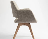Bastion  Dining Chair – Modern Upholstered Dining Chair for Home & Café Wheat