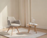 Bastion  Dining Chair – Modern Upholstered Dining Chair for Home & Café Wheat