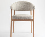 Beechcraft  Dining Chair – Modern Upholstered Dining Chair for Home & Café light khaki