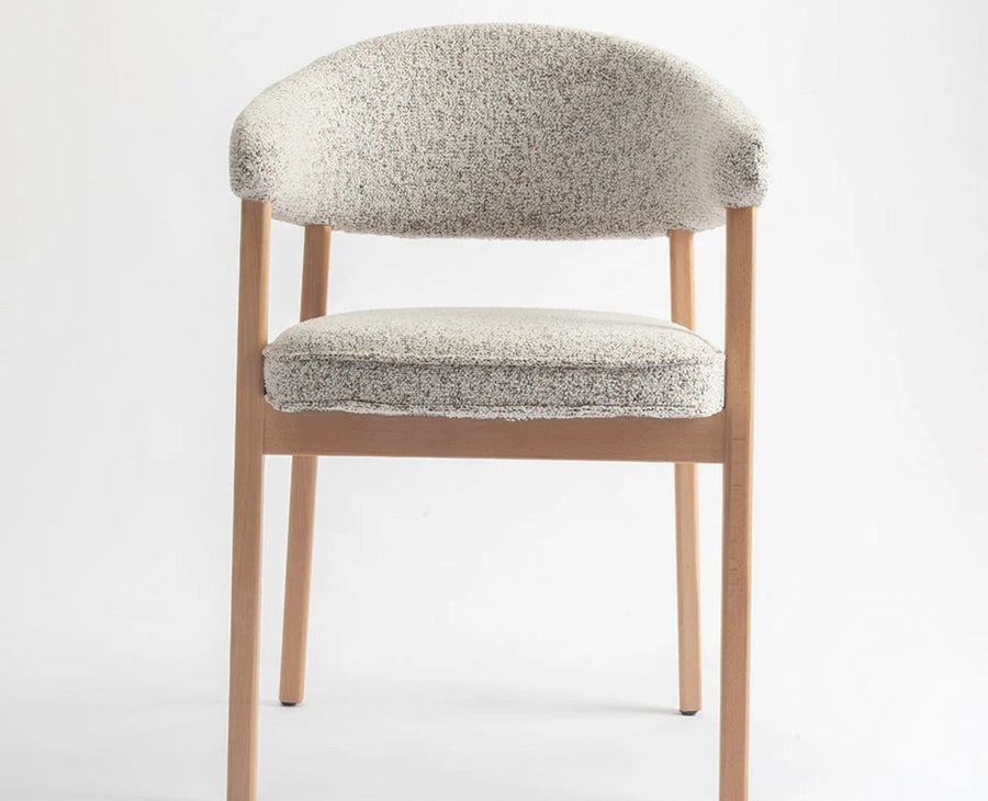 Beechcraft  Dining Chair – Modern Upholstered Dining Chair for Home & Café light khaki