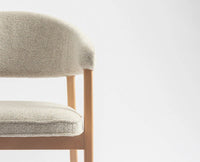 Beechcraft  Dining Chair – Modern Upholstered Dining Chair for Home & Café Beige