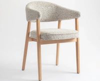 Beechcraft  Dining Chair – Modern Upholstered Dining Chair for Home & Café light khaki
