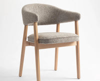 Beechcraft  Dining Chair – Modern Upholstered Dining Chair for Home & Café  light brown