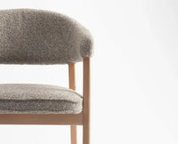 Beechcraft  Dining Chair – Modern Upholstered Dining Chair for Home & Café  light brown