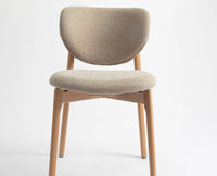 Beechline Dining Chair – Modern Upholstered Dining Chair for Home & Café flaxen