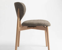 Beechline Dining Chair – Modern Upholstered Dining Chair for Home & Café Brown