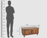 Belgium Solid Wood Trunk Box - Furniselan - Teak-Finish