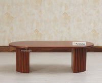 Bellandur Solid Wood Oval Coffee Table - Coffee Table - Furniselan
